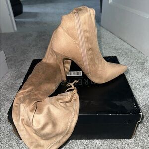Forever 21 Tan Heeled Boots